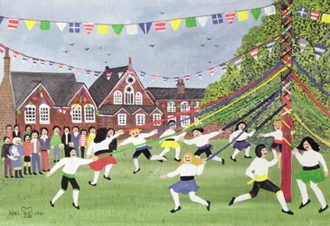 Maypole Dancing, 1991